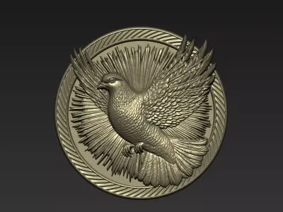 Pigeon Pendant A29 3D print model