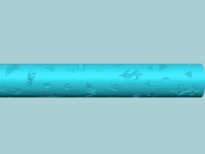 Texture Roll 59 - Zelda Negative - Fondant Decoration Maker 3D print model