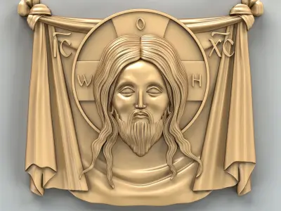 Carved decor central Icon 032 3D model