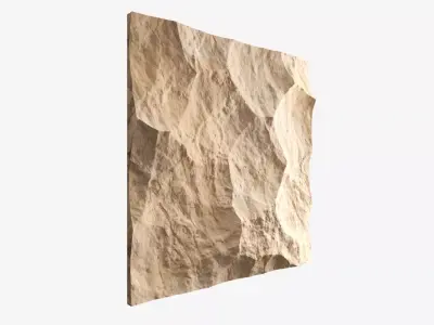 347-RockPanel sandstone wall texture 3D model