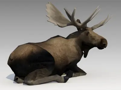 Moose Low-poly 3D model