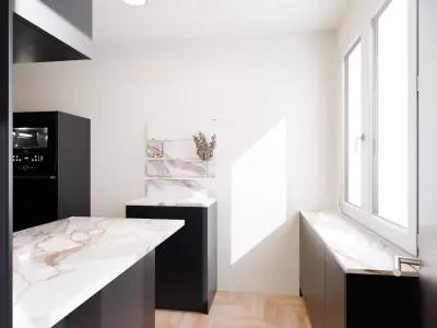 Full interior apartment  3D model