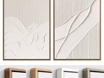 Plaster Two Frame 31 Low-poly 3D model
