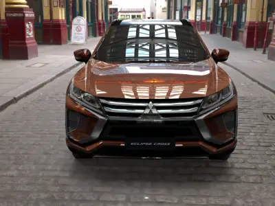 mitsubishi eclipse cross brown  3D model