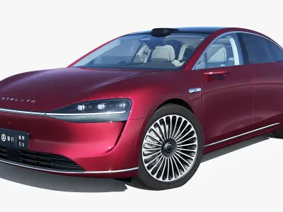 2024 Huawei HIMA STELATO S9 with interior  3D model