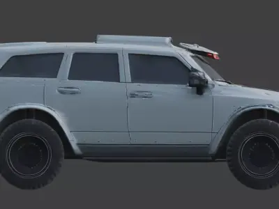 Cyberpunk Tactical Performance SUV 3D Model Low-poly 3D model by Choco-Bear