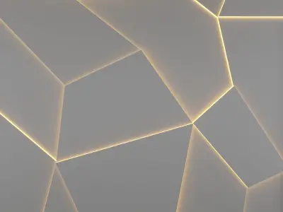 Wall Panel 2 Low-poly 3D model