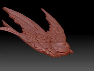 Bird swallow 3D print model