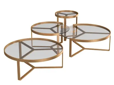 Aula Tables Collection 3D model