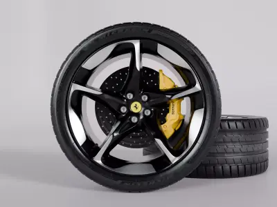 Ferrari Purosangue Wheel 3D model