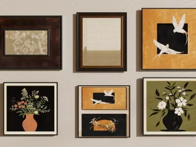 Middle Ages ji hanging painting three-dimensional  3D model