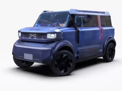 Dacia Hipster Concept 2026 Low-poly 3D model
