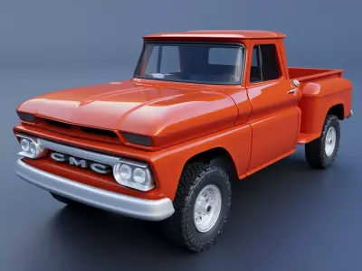 GMC Stepside Pickup 1965  3D print model