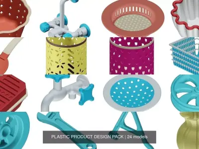 PLASTIC PRODUCT DESIGN PACK 3D Model Collection