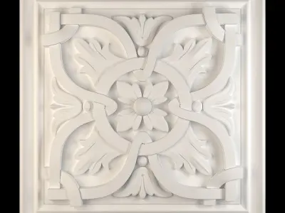 Decorative Wall Panel 01 3D model
