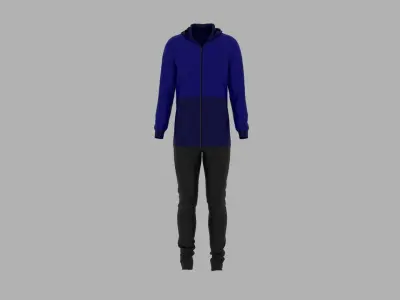 Sport Suit Low-poly 3D model 48