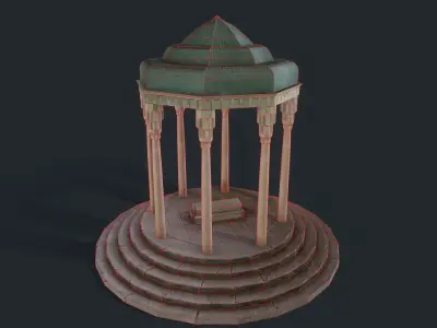HafezTomb gazebo Free low-poly 3D model
