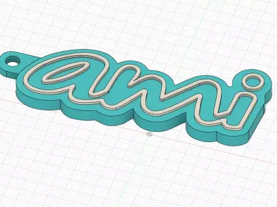 CITROEN AMI KEYCHAIN 3D print model