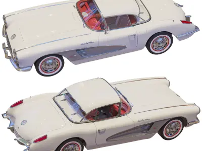 Chevrolet Corvette Coupe 1960   3D model