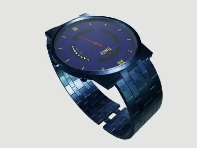 wrist watch Low-poly 3D model
