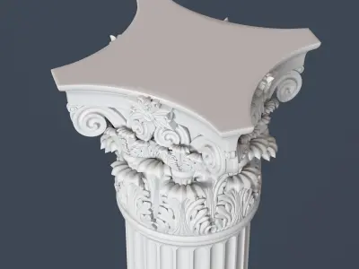 Corinthian Column 3D model