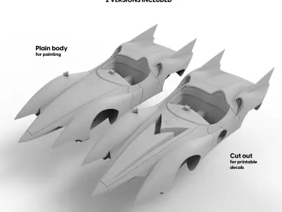 Speed Racer Mach 5 3D Printing file 3D print model