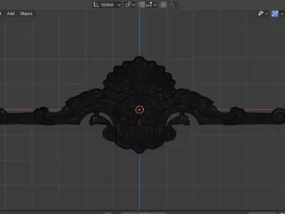 Classic decor ornament carved 78 3D model