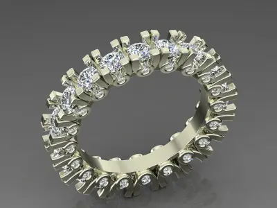 Band Ring 3D print model 81