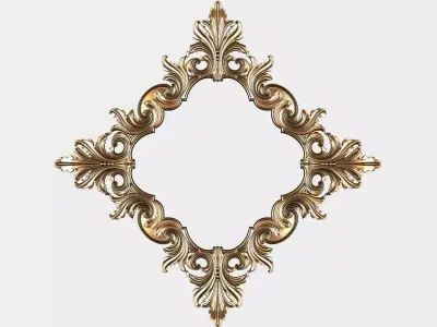 Carved decor for cnc 60 3D model