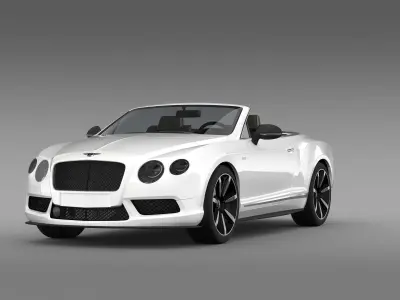 Bentley Continental GT V8 S Convertible 2014 3D model