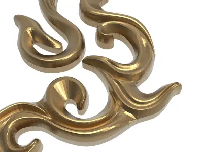  decorative pattern ready for 3D printing 3D model 412