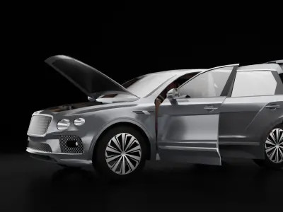 Bentley BENTAYGA V8  Low-poly 3D model
