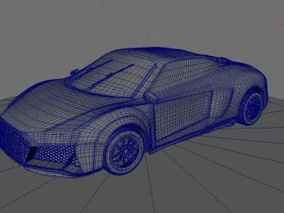 Audi R8 2024 Model 3D model