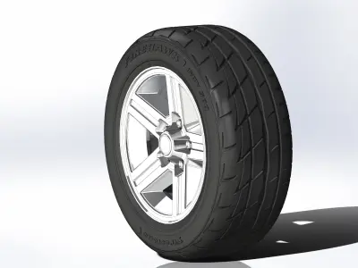 Wheels for scale model of Camaro IROC-Z 1985 3D print model