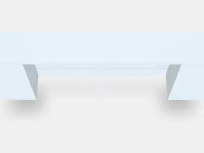 BRIMNES Headboard with storage compartment Low-poly 3D model