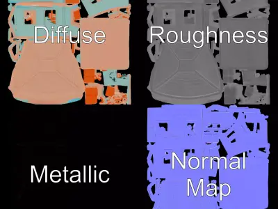 Pastel Playhouse model pack Low-poly 3D model