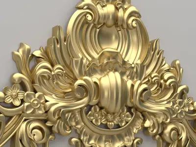 Carved Decor 3D model