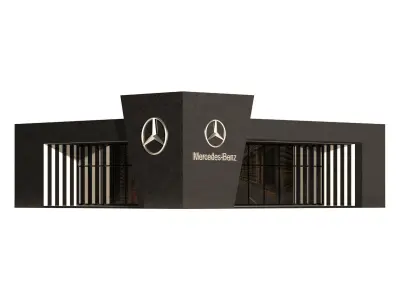 Mercedes Benz Company Low-poly 3D model