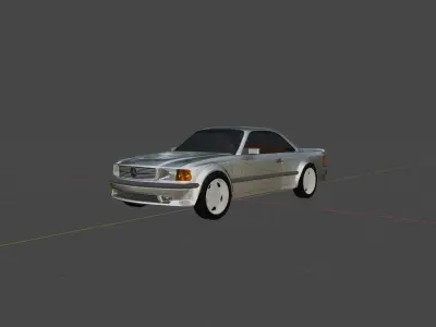 Mercedes  w126 coupe 3D model