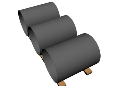 18in Thin Wall Pipe 3D model