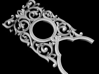 Central decor ornament for furniture 3D model 517