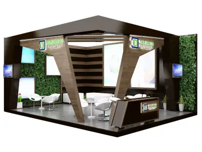 Booth Exhibition Stand a606a 3D model
