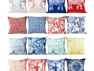 Zarahome Decorative Pillows Set  3D model