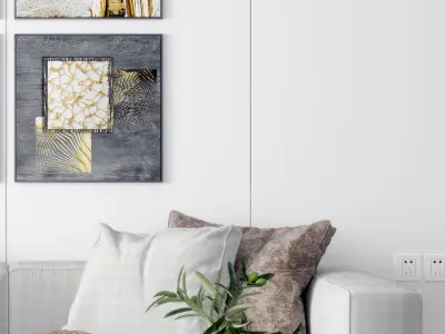 s painting Modern decorative 3D model