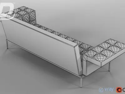 Boss sofa 3D model