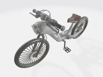 Bike Concept Low-poly 3D model