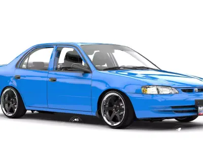 TOYOTA COROLLA 1998 LE  Low-poly 3D model