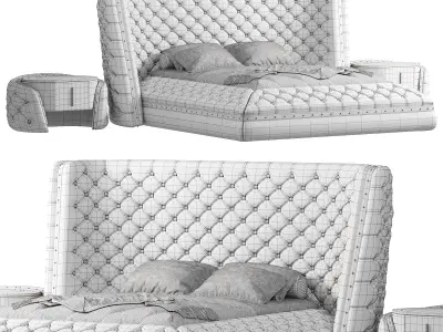 Viktorya Luxury Bedroom By Evgor Furniture 3D model