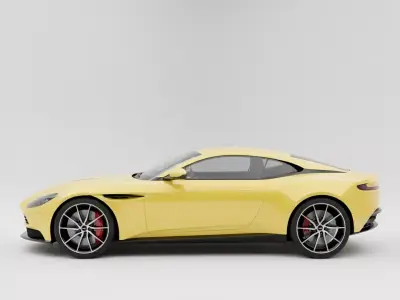 Luxury GT Coupe Low-poly 3D model