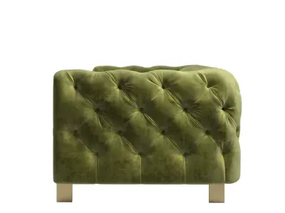 Acanva Luxury Chesterfield Vintage Sofa 3D model